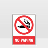 Custom Signs For Business,Prohibition No Vaping Sign